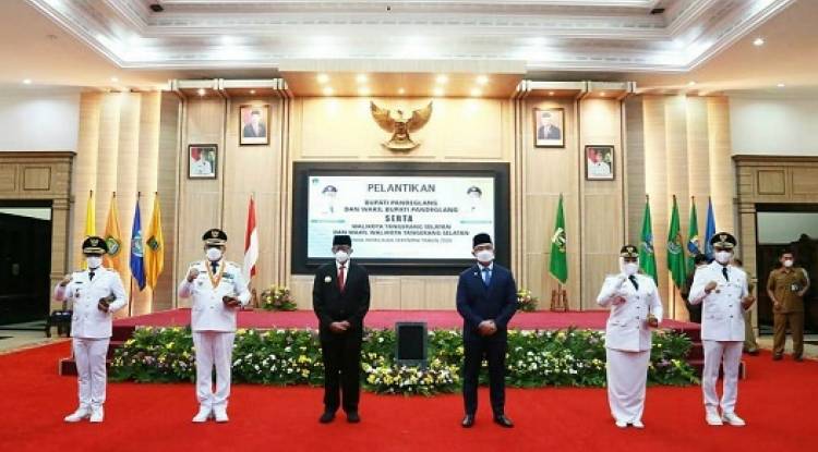 Pelantikan Bupati Pandeglang dan Wali Kota Tangsel