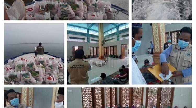 UPZ BAZNAS PEMPROV BANTEN SALURKAN BANTUAN REHAB MASJID DAN PAKET SEMBAKO DI PULAU PANJANG