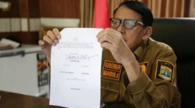 Penandatanganan Naskah Kesepakatan Bersama (KSB) antara Provinsi Banten dengan Pemerintah Kabupaten Serang dan Pemerintah Kota Serang tentang Pengelolaan dan Revitalisasi Kawasan Banten Lama