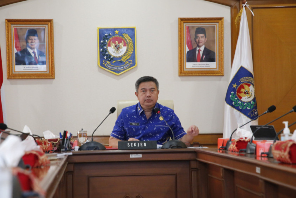 Sekjen Kemendagri Minta Pemda Tinjau Persiapan Gerakan Pangan Murah Serentak