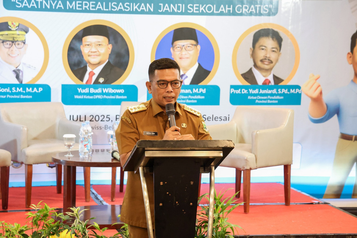 Program Sekolah Gratis, Gubernur Banten Andra Soni: Harus Adil, Merata, dan Bebas Korupsi