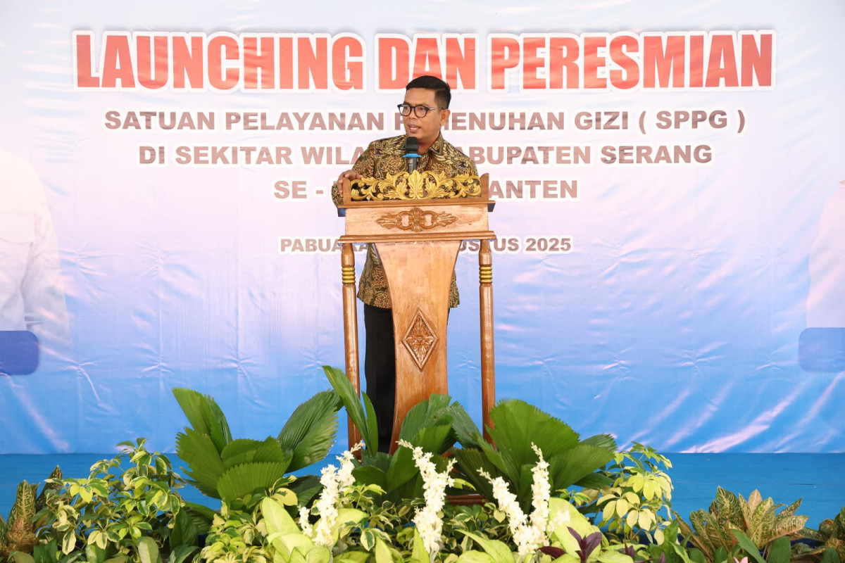 Hadiri Peresmian SPPG di Kabupaten Serang, Gubernur Banten Andra Soni : Kunci Menuju Indonesia Emas 2045
