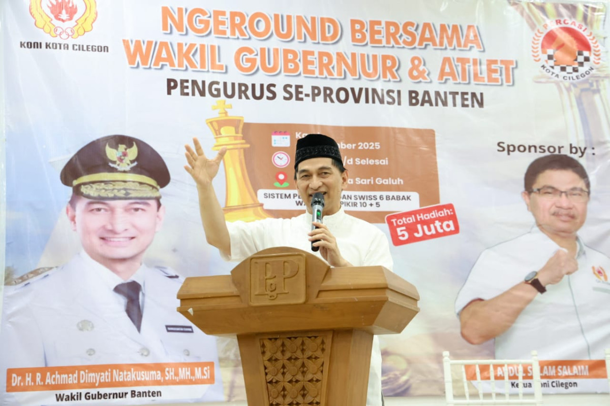 Ngeround Bersama Atlet dan Pengurus Percasi, Wagub Banten A Dimyati Natakusumah : Catur Ajarkan Fokus dan Melatih Kesabaran