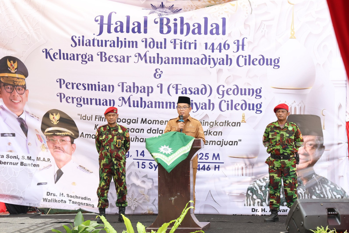 Halal Bihalal Muhammadiyah Ciledug, Gubernur Banten Andra Soni Paparkan Program Pemprov Banten