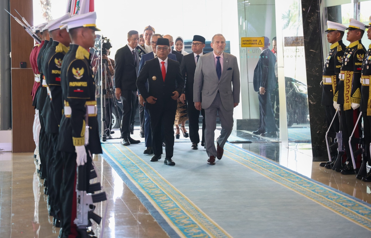 Gubernur Banten Andra Soni Dampingi Mendag Sambut Presiden Peru Dina Boluarte